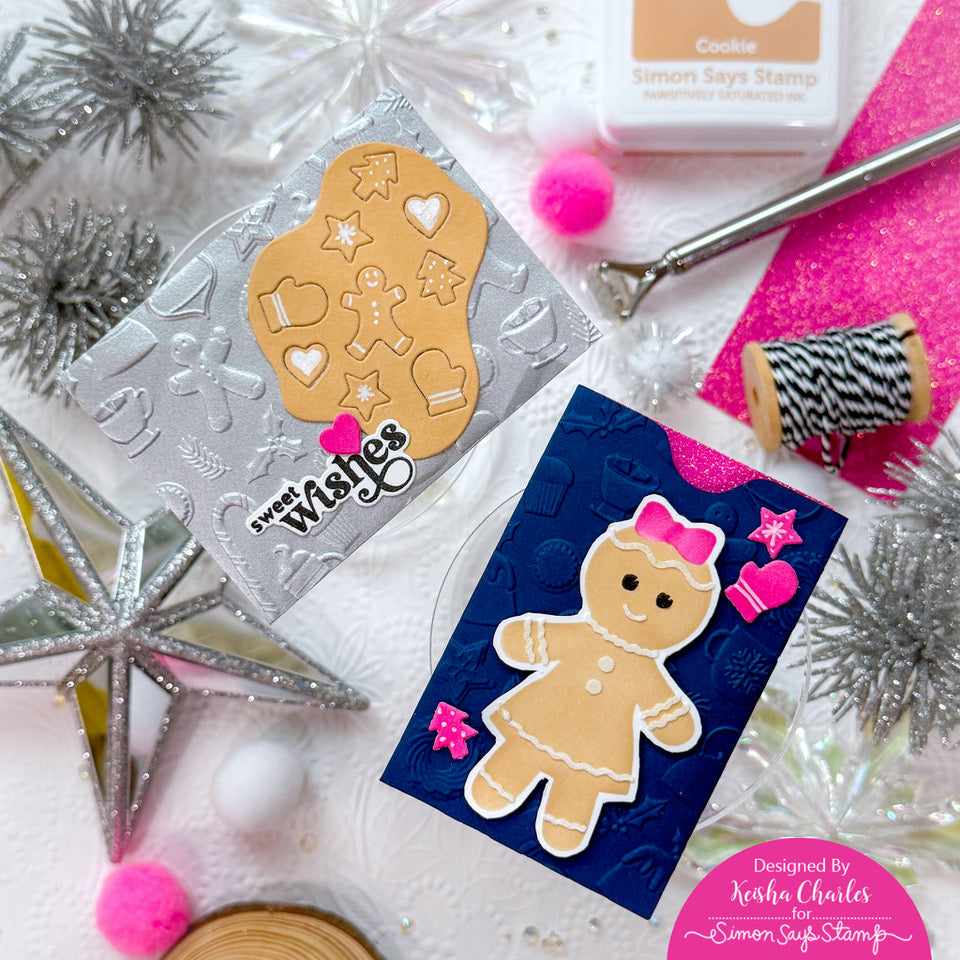Simon Says Stamp Cookie Sheet Wafer Dies s958 Festive Fun Christmas Gift Card Holders