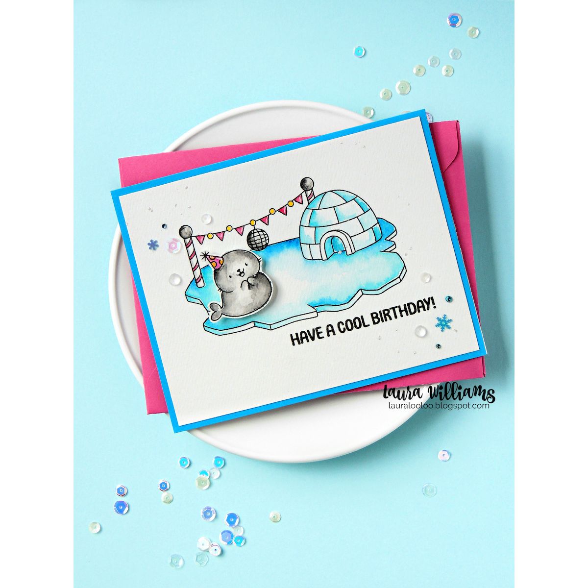 Simon Says Clear Stamps Cool Birthday 3203ssc Birthday Card
