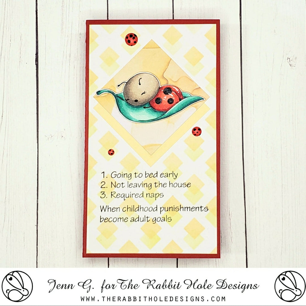 The Rabbit Hole Designs Lady Bug Coordinating Dies trh-230d naptime
