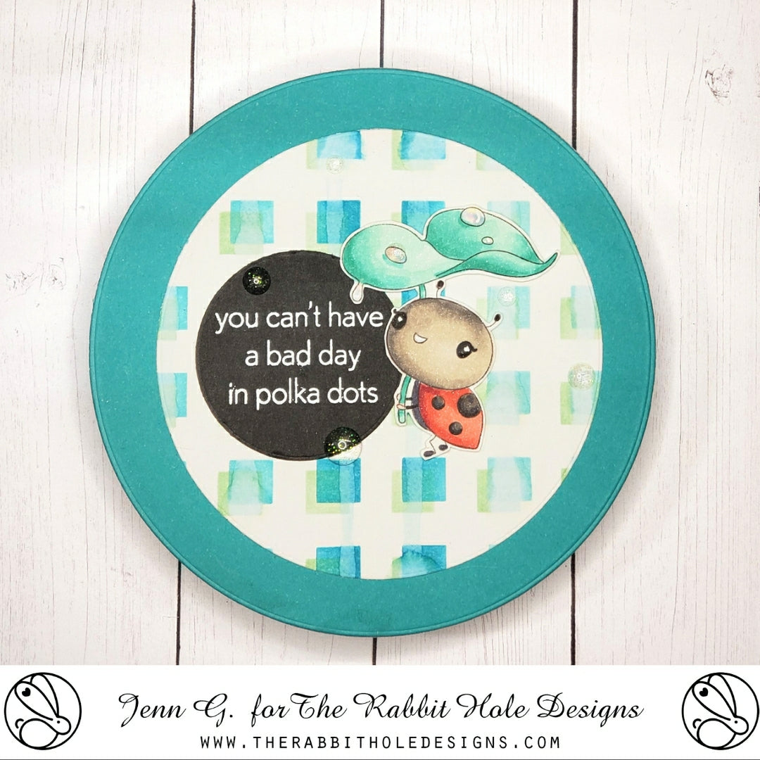 The Rabbit Hole Designs Lady Bug Coordinating Dies trh-230d polka dots
