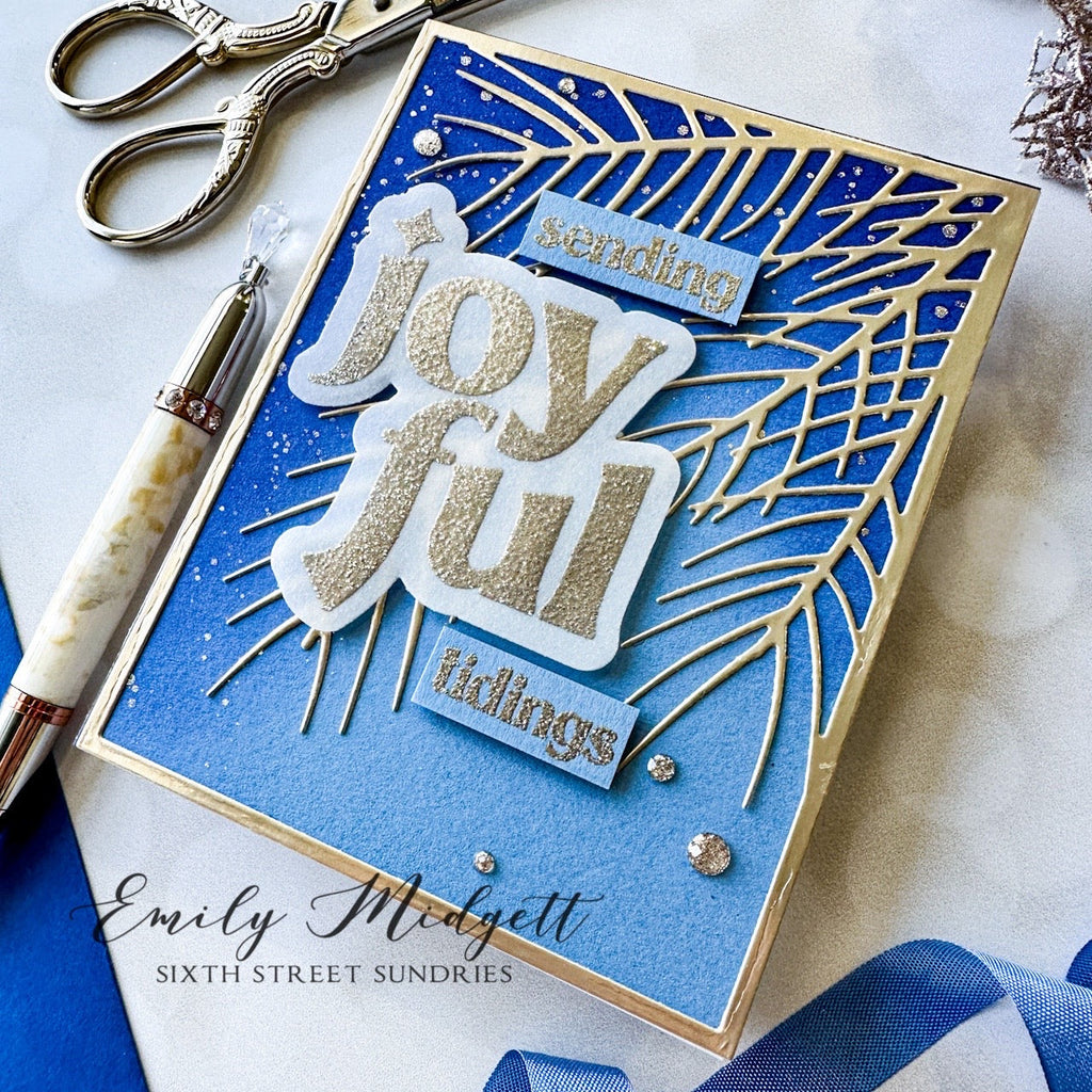 Simon Says Stamp Corner Pine Frame Wafer Dies s889 Diecember Christmas Card | color-code:ALT01