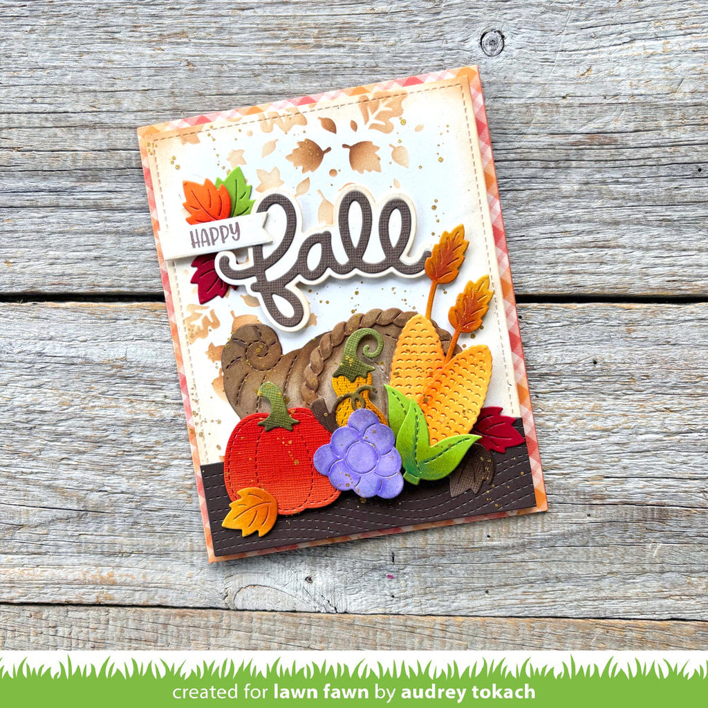 Happy Fall Card with Cornupopia