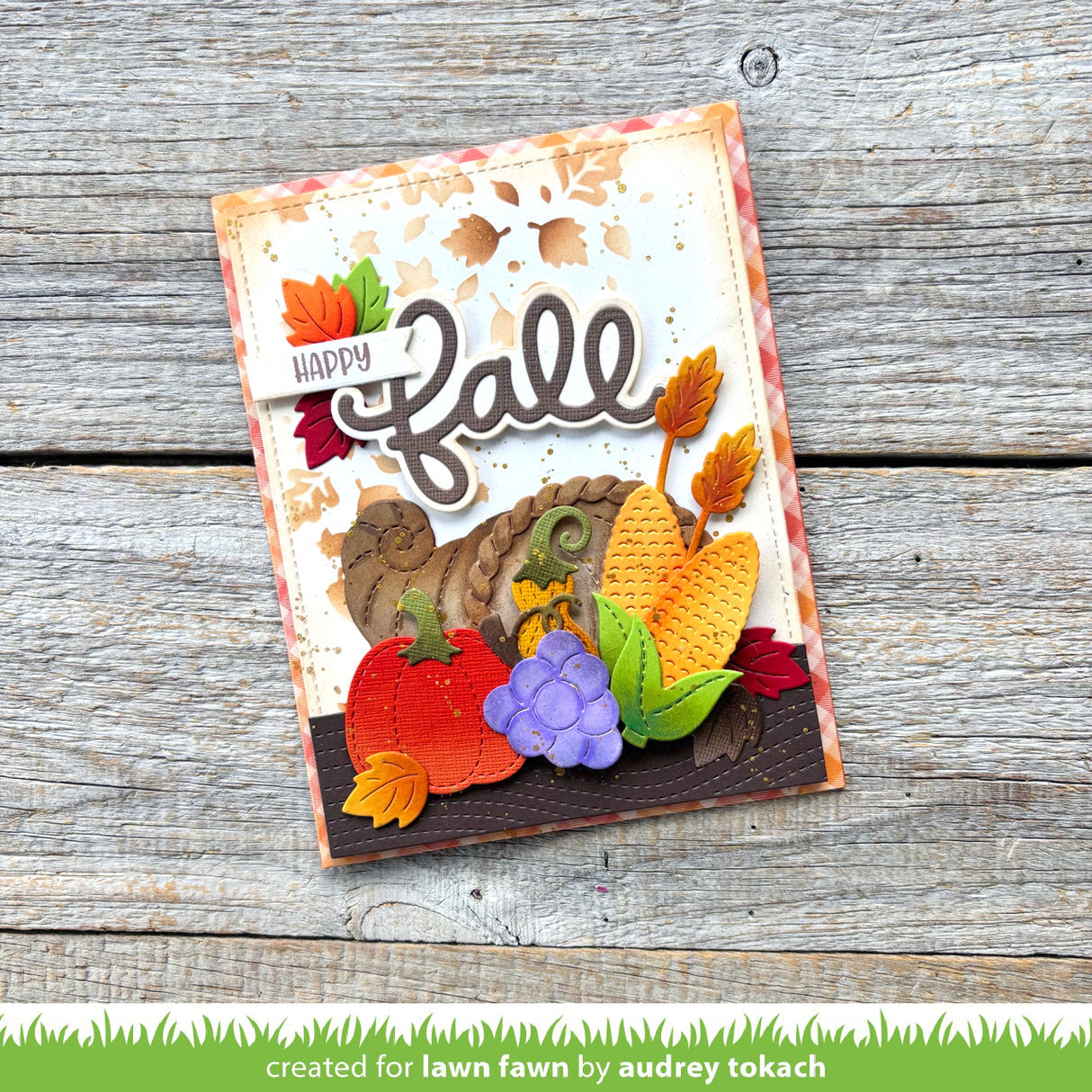 Happy Fall Card with Cornupopia