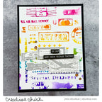 Tim Holtz Correspondence Stamps with Simon Says Stamp Dies Bundle setcs26 Encouragement Card | color-code:ALT03