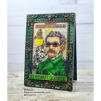 Tim Holtz Correspondence Stamps with Simon Says Stamp Dies Bundle setcs26 Steam Punk Card
