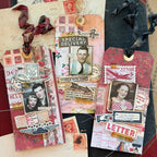 Tim Holtz Correspondence Stamps with Simon Says Stamp Dies Bundle setcs26 Vintage Tags | color-code:ALT05