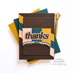 Tim Holtz Correspondence Stamps with Simon Says Stamp Dies Bundle setcs26 Thanks Card | color-code:ALT02