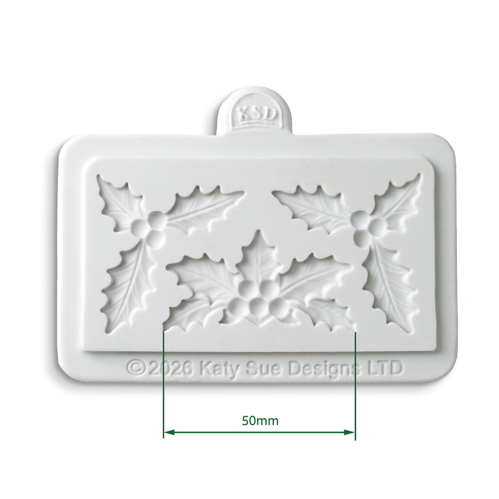Cosmic Shimmer Holly Corners Silicone Mould ce0165-cs mold dimensions