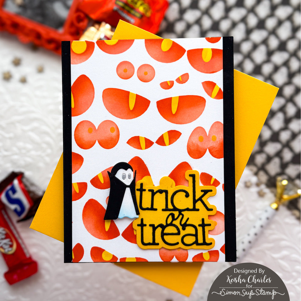 Simon Says Stamp Costume Ghost Parade Wafer Dies s1067 STAMPtember Halloween Card