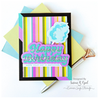 Simon Says Clear Stamps Cotton Candy Wishes 1085ssc Sweet Wishes Birthday Card