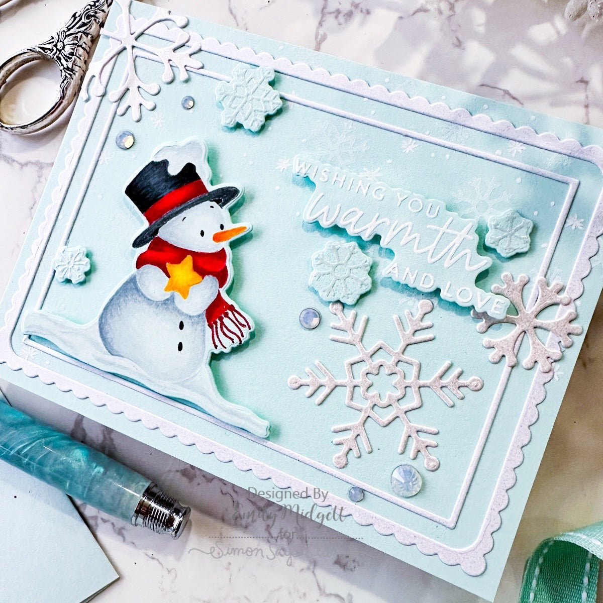 Simon Says Stamp Cozy in the Cold Wafer Dies 1484sdc And Everything Nice Christmas Card | color-code:ALT02