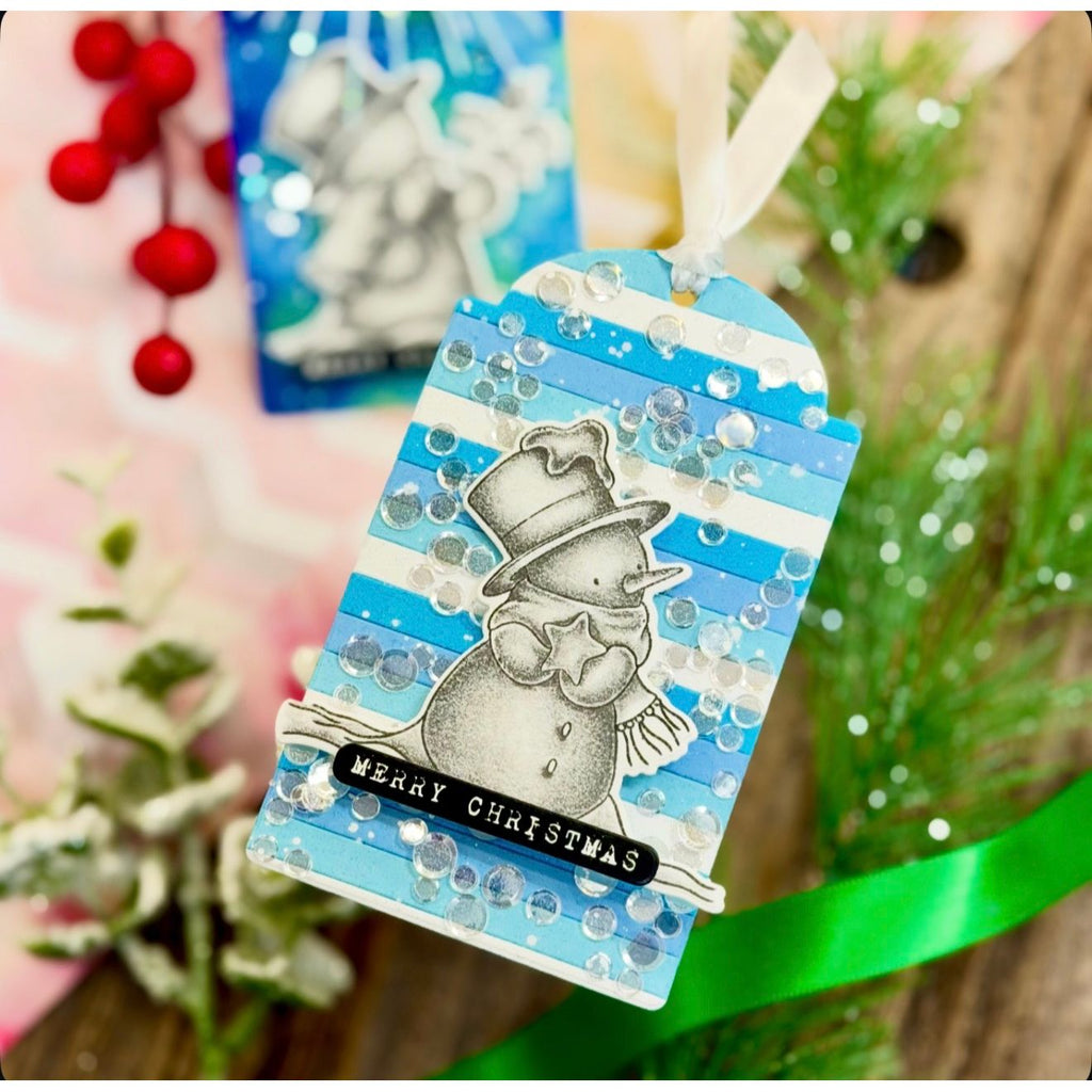 Simon Says Stamp Cozy in the Cold Wafer Dies 1484sdc And Everything Nice Christmas Tag