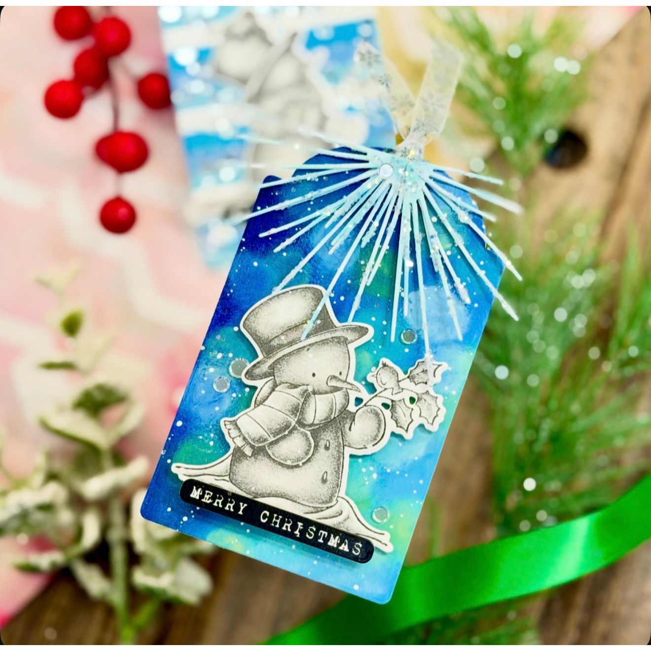 Simon Says Stamps and Dies Cozy in the Cold set1088cc And Everything Nice Christmas Tag