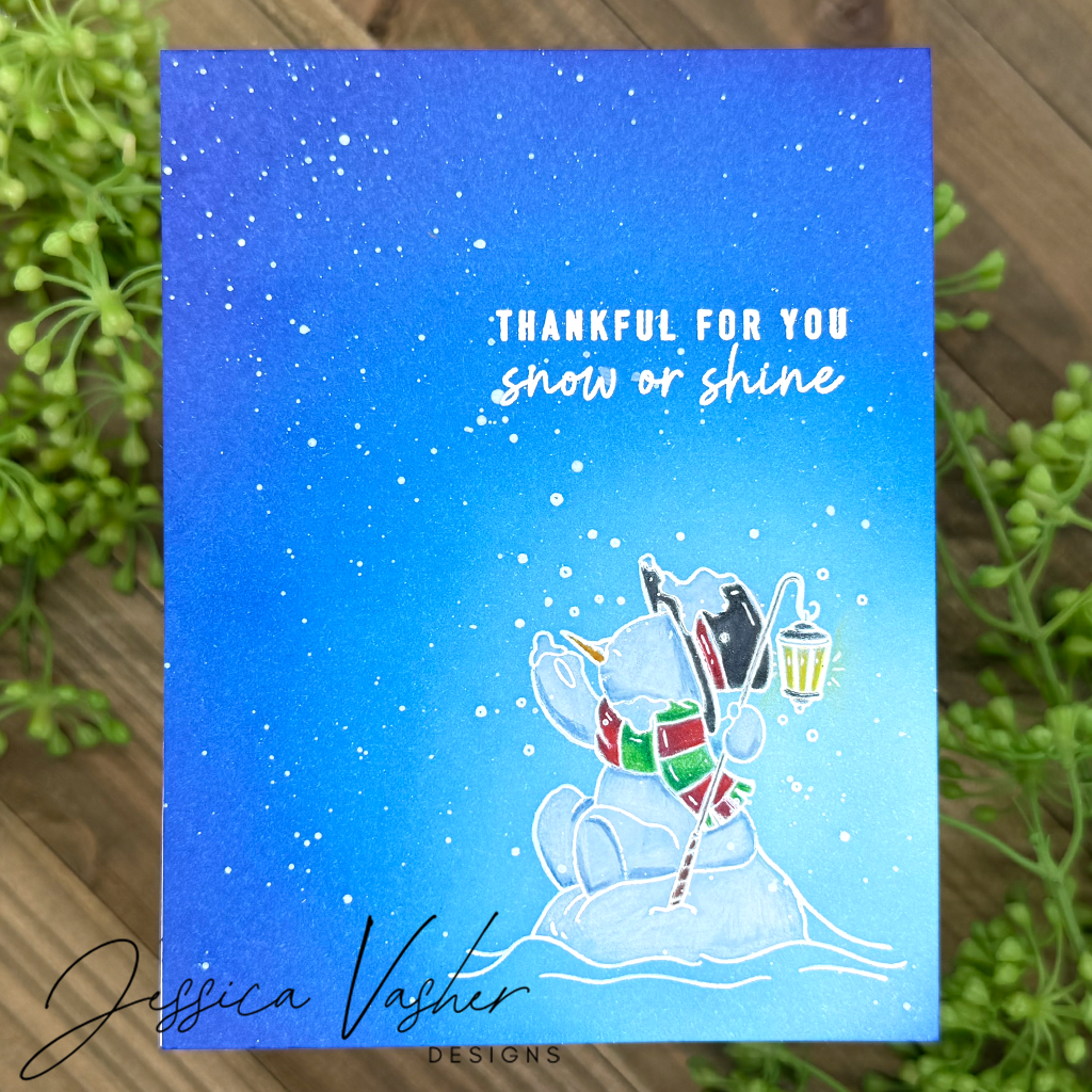 Simon Says Clear Stamps Cozy in the Cold 2334ssc And Everything Nice Merry Christmas Card