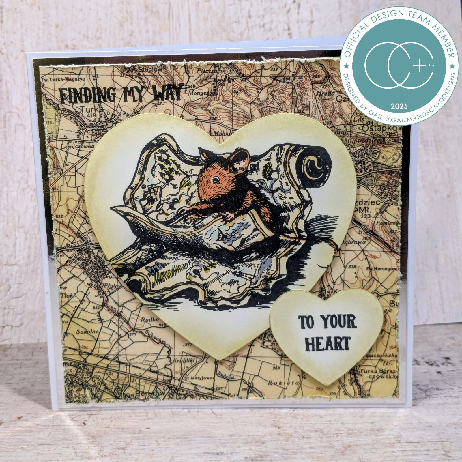 Craft Consortium Oliver's Adventures Lost Clear Stamps ccdwstp003 hearts