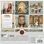 Craft Consortium Olivia's Christmas Tale 12 x 12 Paper Pad ccppad050 back of paper pack