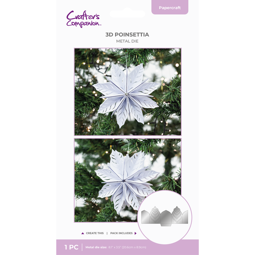 Crafter's Companion 3D Poinsettia Die cc-md-3dpoi