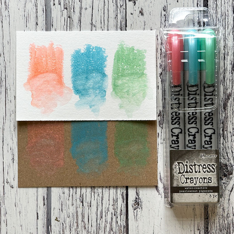 Tim Holtz Distress Pearl Crayons Seasonal Set Ranger th23dc Set 6 Holiday