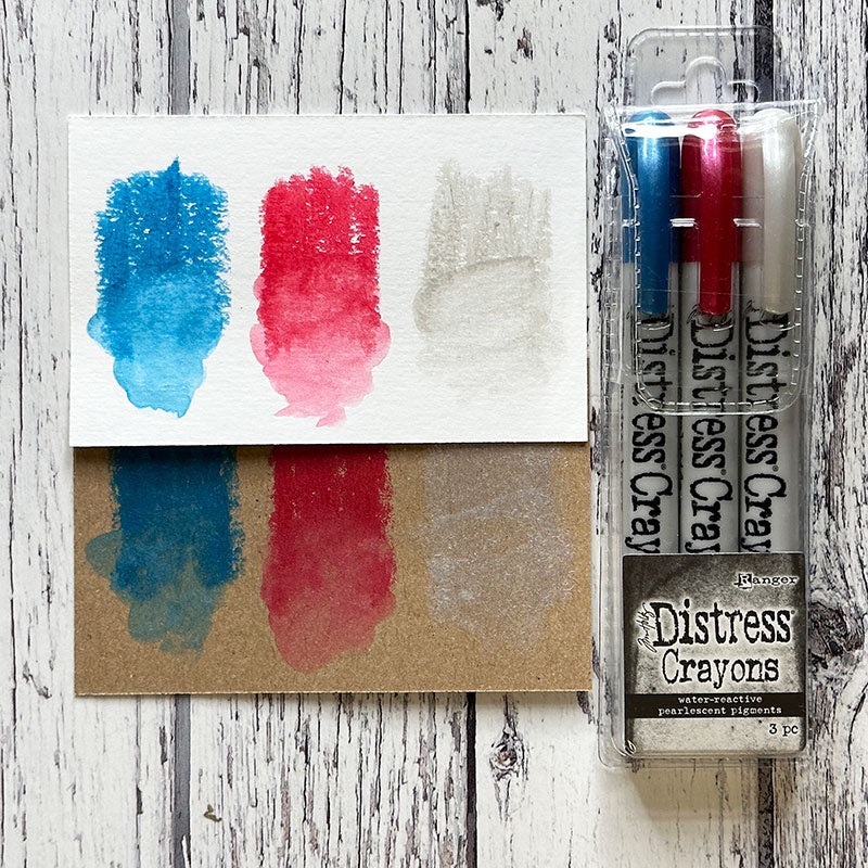 Tim Holtz Distress Pearl Crayons Seasonal Set Ranger th23dc Set 5 Holiday