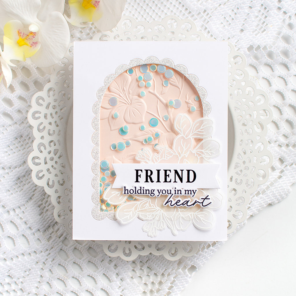 Simon Says Stamp Embellishment Mix Cream Puff 0326cp In My Heart Friend Card