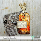 Creative Worship Autumn Collage Tag Clear Stamps cws-26-025 Jesus Verse