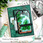 Creative Worship Autumn Collage Tag Clear Stamps cws-26-025 Praying For You Card