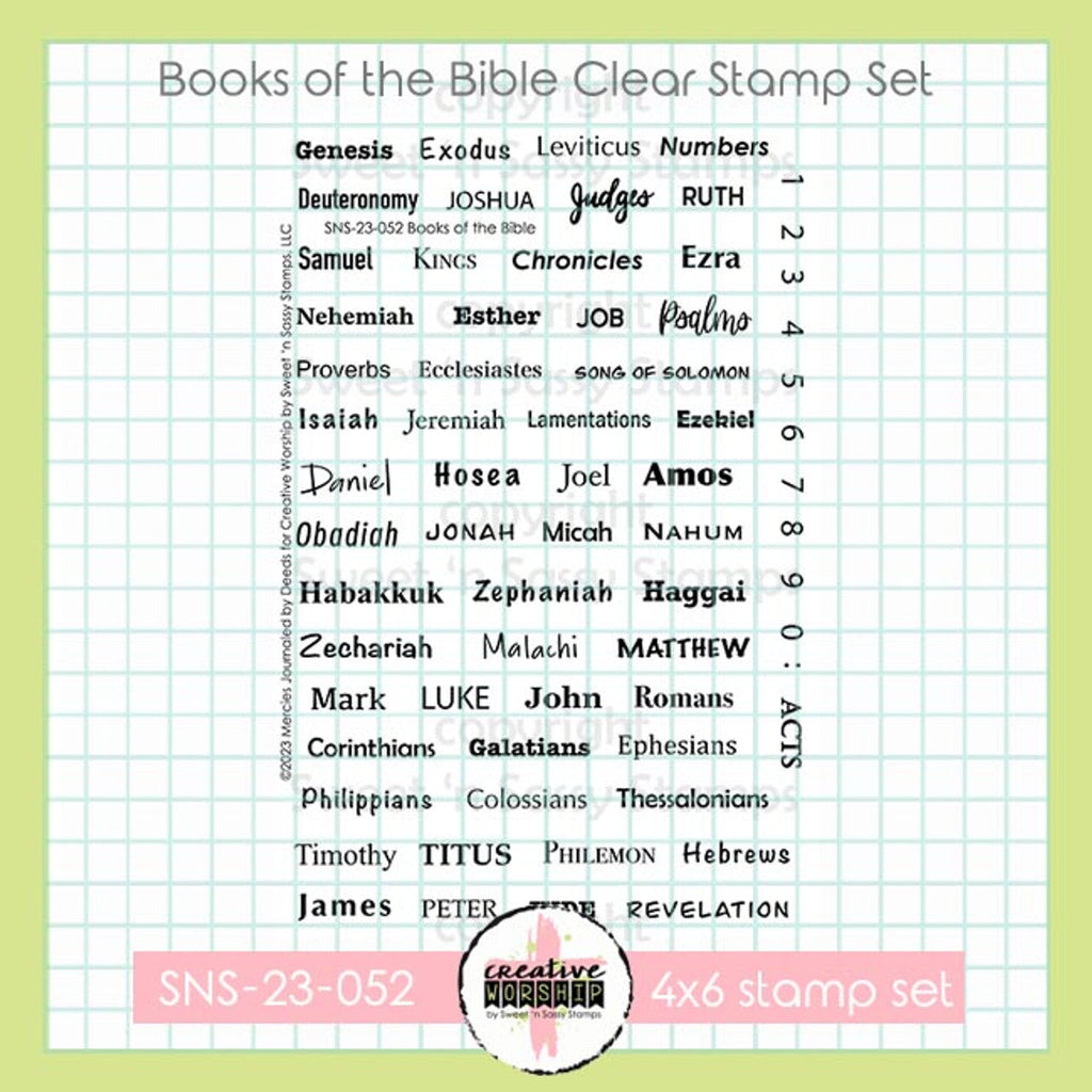 Creative Worship Books Of The Bible Clear Stamps sns-23-052