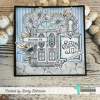 Creative Worship Christ Is The Key Clear Stamps And Dies Bundle Floral Enter In Butterfly Key Card