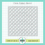 Creative Worship Circle Pattern Stencil cws-st-25-12