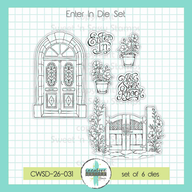 Creative Worship Enter In Clear Stamps And Dies Bundle CWSD-26-031 Die Set Alone
