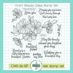 Creative Worship God's Beauty Clear Stamps And Dies Bundle CWS-26-017 Clear Stamp Set Alone