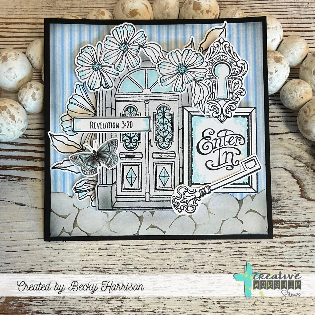 Creative Worship God's Beauty Clear Stamps cws-26-017 Bible Revelation Card
