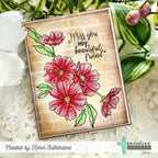 Creative Worship God's Beauty Clear Stamps cws-26-017 Miss You My Beautiful Friend Card