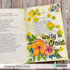 Creative Worship Print Script Alpha Clear Stamps Bundle Unity In Christ Bible Journaling