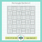 Creative Worship Rectangle Tile Stencil cws-st-24-08