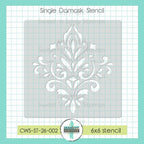 Creative Worship Single Damask Stencil cws-st-26-002
