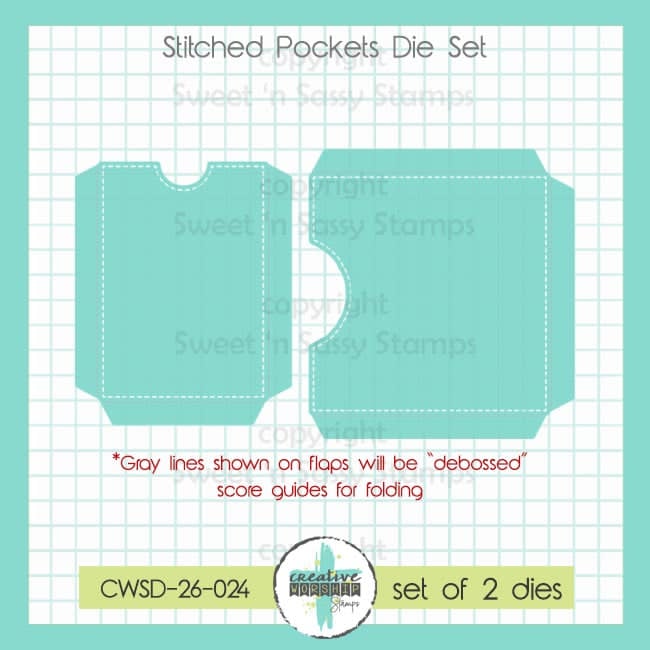 Creative Worship Stitched Pockets Dies cwsd-26-024