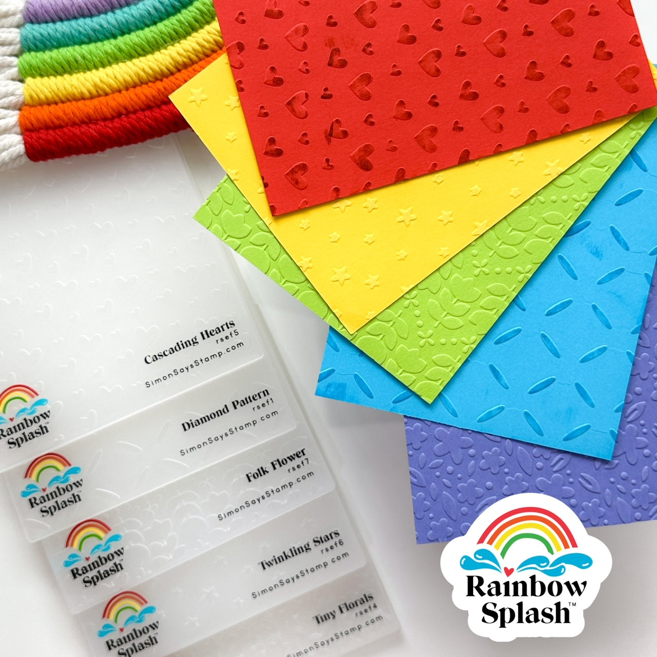Rainbow Splash Cardstock Crimson rsc4