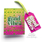 Simon Says Stamp Stencil Crochet Blocks 1036st Sunny Vibes Good Vibes Card and Tag