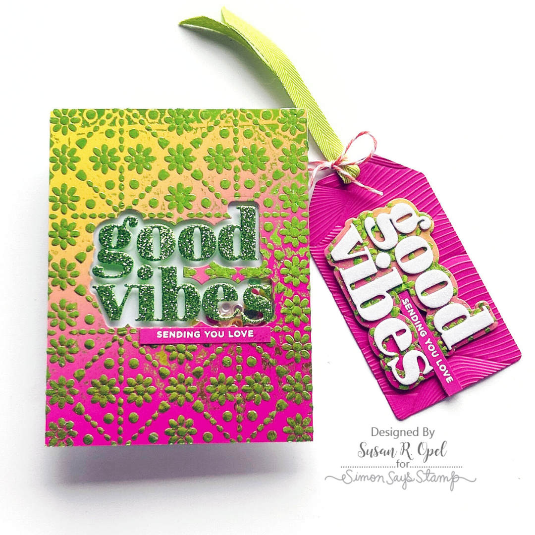Simon Says Stamp Sunny Vibes Collection I Want It All Stencils set809st