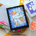 Simon Says Stamp Embossing Folder Crocus Field sf607 Beautiful Moments Friend Card | color-code:ALT06