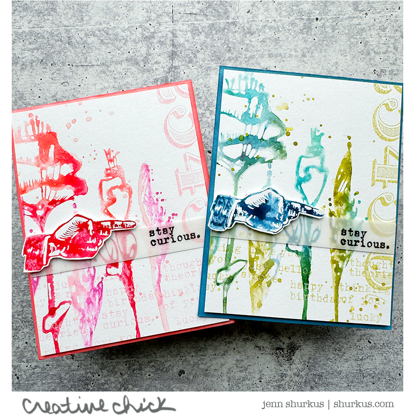 Simon Says Stamp Tim Holtz Curiosity Shop Bundle setcs24 Stay Curious Cards