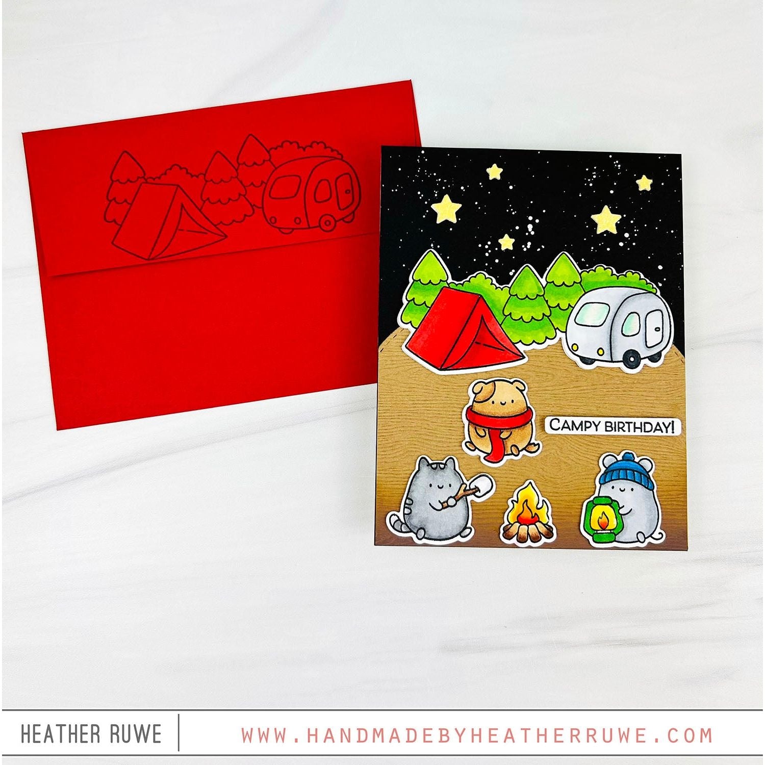 Simon Says Stamp Cute Campers Wafer Dies 1376sdc Happy Camper Birthday Card | color-code:ALT02