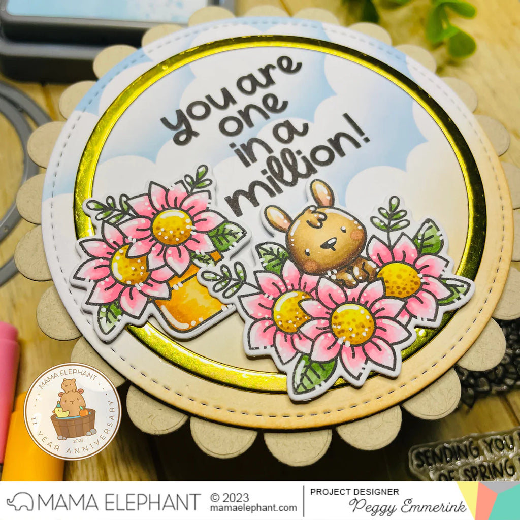 Mama Elephant Plain Circle Frames Creative Cuts Steel Dies*