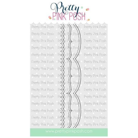 Pretty Pink Posh STITCHED BORDERS 4 Die Set