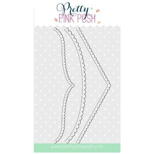Pretty Pink Posh SCALLOP BORDERS 2 Die Set