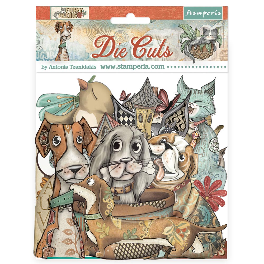 Stamperia Furry Friends Assorted Die Cuts dfldc121