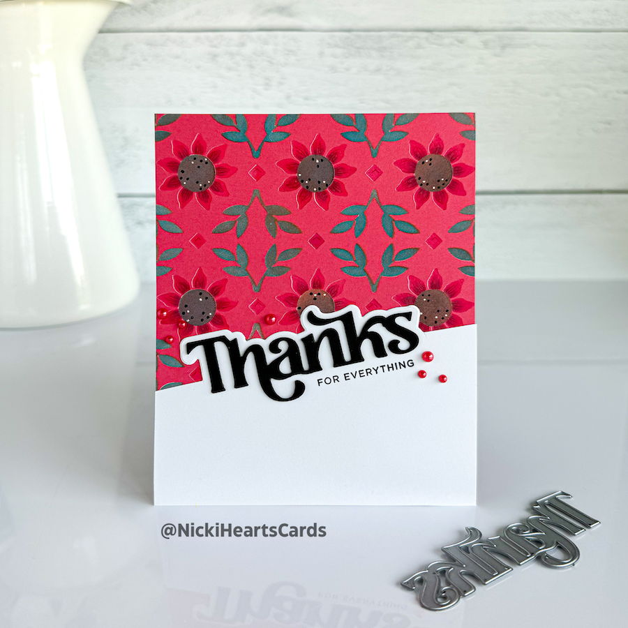 Honey Bee Holiday Wishes Pearl Stickers hbgs-prl13 Colorful Thanks Card | color-code:ALT03