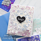 Simon Says Stamp Embossing Folder Dancing Starlets sf512 Hugs Card | color-code:ALT02