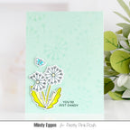 Pretty Pink Posh Dandelions Clear Stamps
